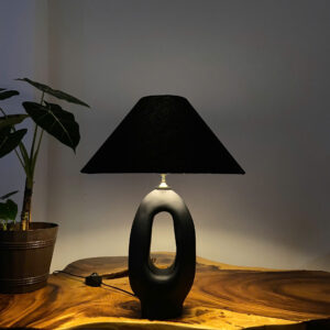 Đèn Bàn Gỗ Sculpted Void DT-0036 | An Lights