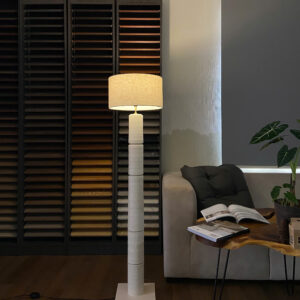 Đèn Sàn Gỗ Trắng Ivory Construct DS-0037 | An Lights